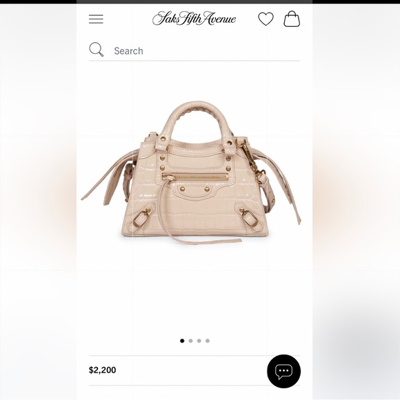 *Authentic* Balenciaga Neo Class City Mini croc bag - Picture 7 of 7